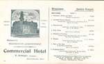 Program; Commercial Hotel, Waterloo