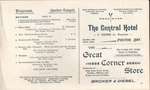 Program; Central Hotel, Preston; Bricker & Diebel