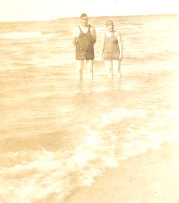 Man and Woman in Bathing Suits