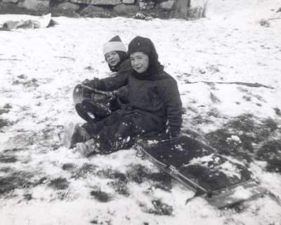 Children Playing in the Snow