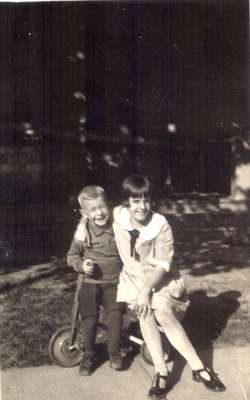 Children on a bicycle