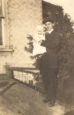 Edward Dotzert with Infant