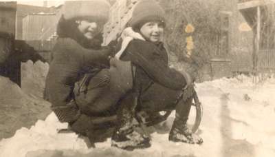 Children Sledding