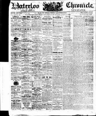 Waterloo Chronicle (Waterloo, On1868), 2 Apr 1868