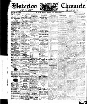 Waterloo Chronicle (Waterloo, On1868), 9 Apr 1868