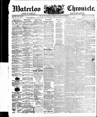 Waterloo Chronicle (Waterloo, On1868), 27 Aug 1868