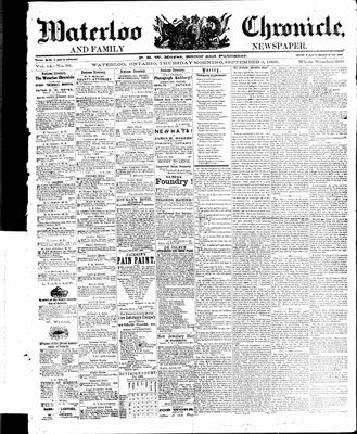 Waterloo Chronicle (Waterloo, On1868), 3 Sep 1868