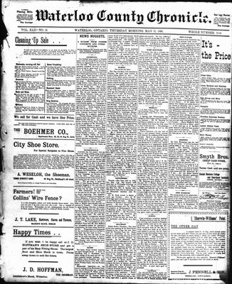 Waterloo Chronicle (Waterloo, On1868), 21 May 1896