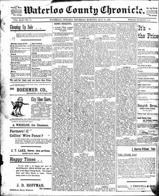 Waterloo Chronicle (Waterloo, On1868), 28 May 1896