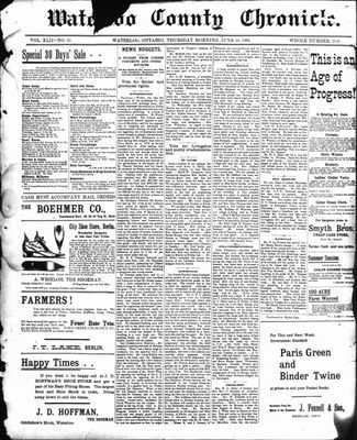 Waterloo Chronicle (Waterloo, On1868), 18 Jun 1896