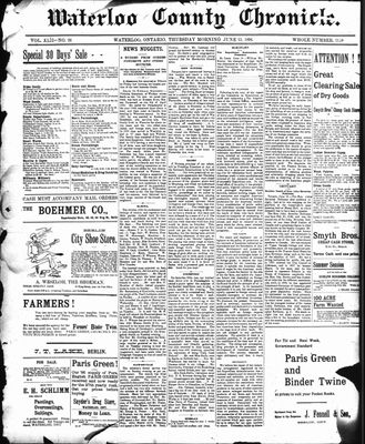 Waterloo Chronicle (Waterloo, On1868), 25 Jun 1896