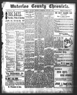 Waterloo Chronicle (Waterloo, On1868), 21 Jan 1897