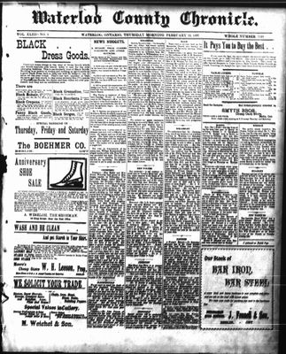 Waterloo Chronicle (Waterloo, On1868), 25 Feb 1897