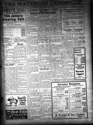 Waterloo Chronicle (Waterloo, On1868), 18 Jan 1923