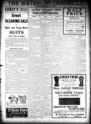 Waterloo Chronicle (Waterloo, On1868), 2 Aug 1923