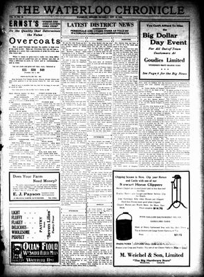 Waterloo Chronicle (Waterloo, On1868), 15 Nov 1923