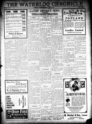 Waterloo Chronicle (Waterloo, On1868), 29 Nov 1923