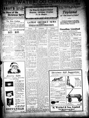 Waterloo Chronicle (Waterloo, On1868), 20 Dec 1923