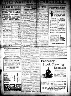 Waterloo Chronicle (Waterloo, On1868), 14 Feb 1924