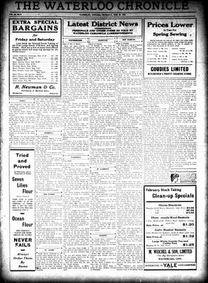 Waterloo Chronicle (Waterloo, On1868), 26 Feb 1925