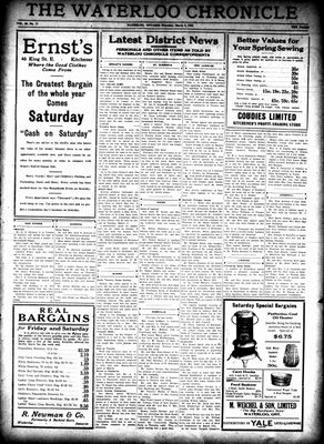 Waterloo Chronicle (Waterloo, On1868), 5 Mar 1925