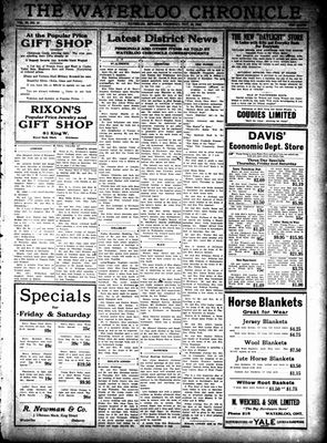 Waterloo Chronicle (Waterloo, On1868), 26 Nov 1925