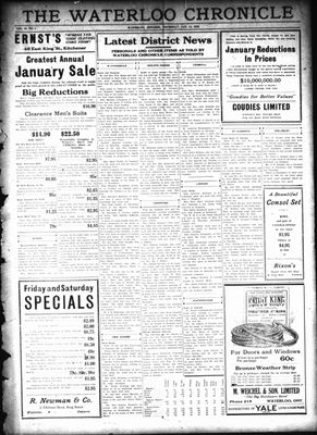 Waterloo Chronicle (Waterloo, On1868), 14 Jan 1926