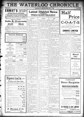 Waterloo Chronicle (Waterloo, On1868), 11 Feb 1926