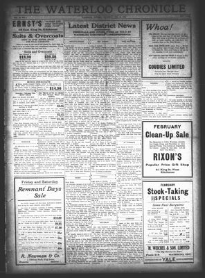 Waterloo Chronicle (Waterloo, On1868), 25 Feb 1926