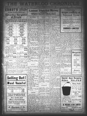 Waterloo Chronicle (Waterloo, On1868), 11 Mar 1926