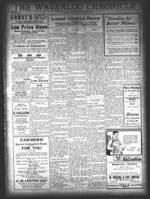 Waterloo Chronicle (Waterloo, On1868), 6 May 1926