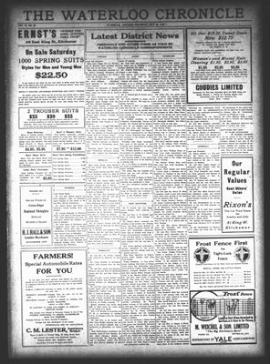 Waterloo Chronicle (Waterloo, On1868), 20 May 1926