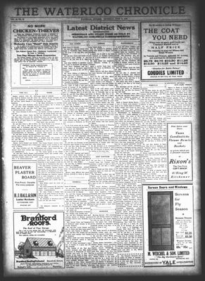 Waterloo Chronicle (Waterloo, On1868), 10 Jun 1926