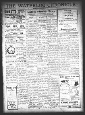 Waterloo Chronicle (Waterloo, On1868), 7 Oct 1926