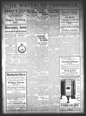 Waterloo Chronicle (Waterloo, On1868), 14 Oct 1926