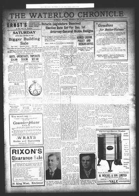 Waterloo Chronicle (Waterloo, On1868), 21 Oct 1926