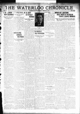 Waterloo Chronicle (Waterloo, On1868), 3 Feb 1927