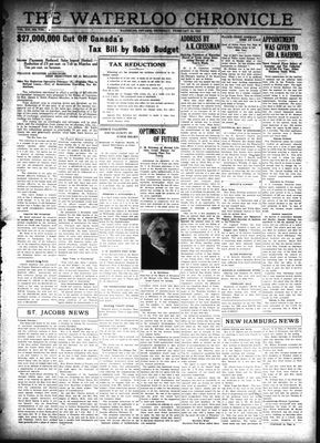 Waterloo Chronicle (Waterloo, On1868), 24 Feb 1927