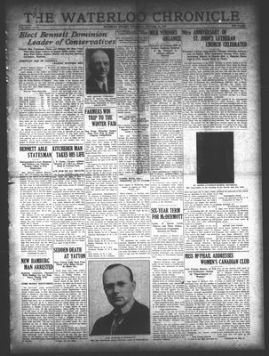 Waterloo Chronicle (Waterloo, On1868), 20 Oct 1927