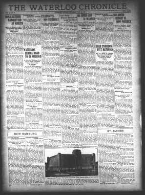 Waterloo Chronicle (Waterloo, On1868), 17 May 1928