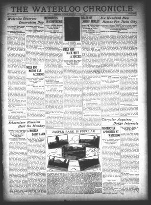 Waterloo Chronicle (Waterloo, On1868), 7 Jun 1928