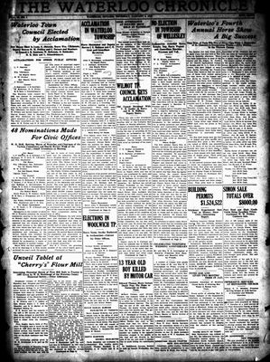 Waterloo Chronicle (Waterloo, On1868), 3 Jan 1929