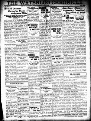 Waterloo Chronicle (Waterloo, On1868), 14 Mar 1929