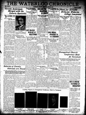 Waterloo Chronicle (Waterloo, On1868), 25 Apr 1929