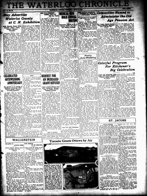 Waterloo Chronicle (Waterloo, On1868), 27 Jun 1929