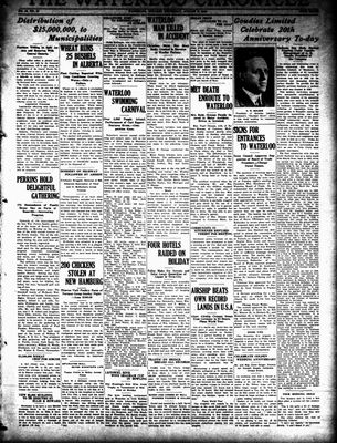 Waterloo Chronicle (Waterloo, On1868), 8 Aug 1929