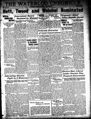 Waterloo Chronicle (Waterloo, On1868), 24 Oct 1929