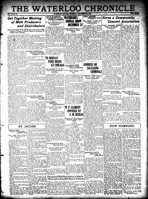 Waterloo Chronicle (Waterloo, On1868), 28 Nov 1929