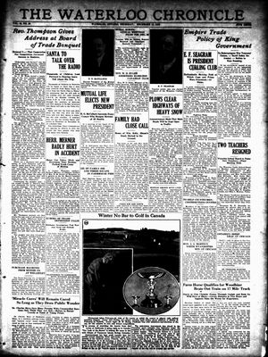 Waterloo Chronicle (Waterloo, On1868), 12 Dec 1929