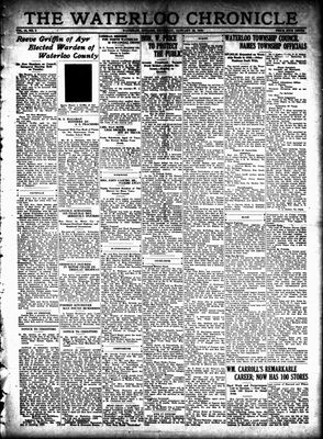 Waterloo Chronicle (Waterloo, On1868), 30 Jan 1930